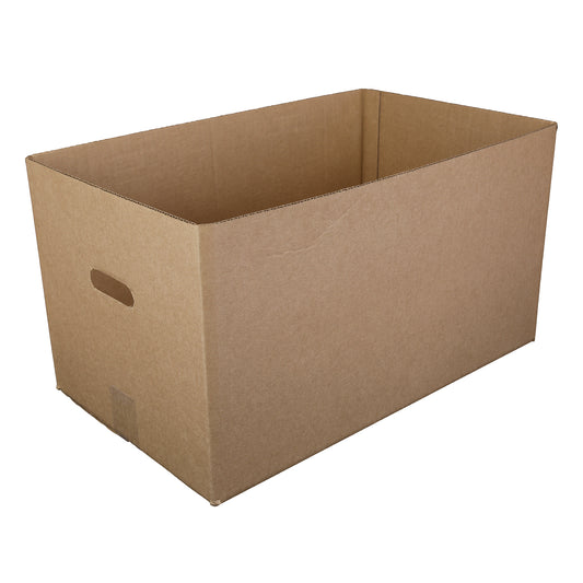 Kraft 22" x 13" x 12-1/2" Corrugated Handle Carry Out Box