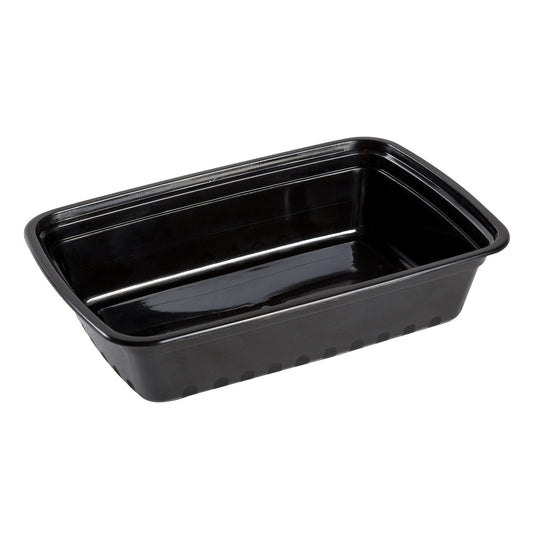 28oz Rectangular Black Container