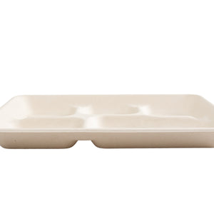 No added PFAS 5 Compartment Lunch Tray side view