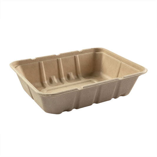 No PFAS added 7 x 9 x 2.25" Shallow Tan Tub, Case of 200