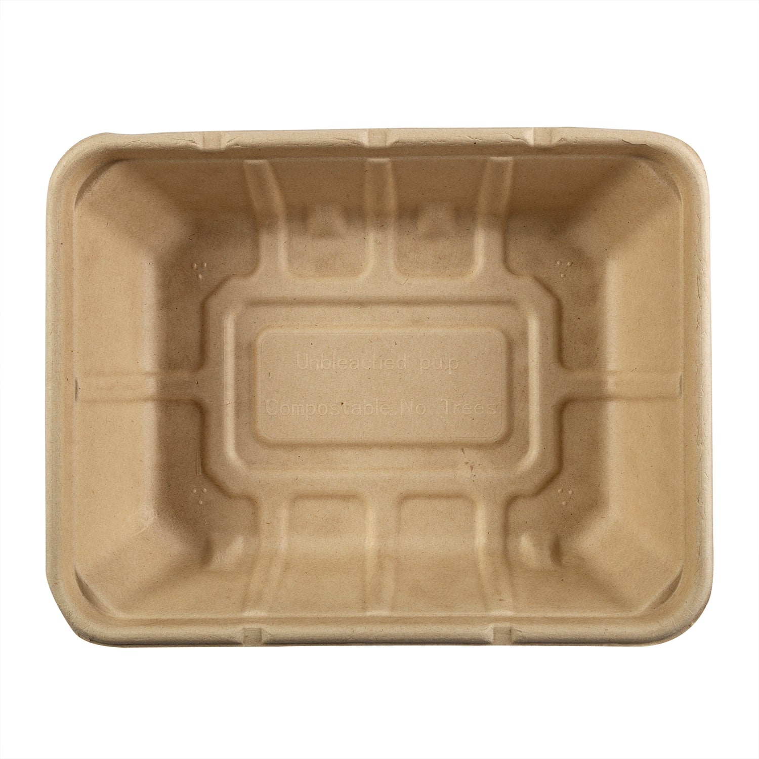 No PFAS added 7 x 9 x 2.25" Shallow Tan Tub, Case of 200