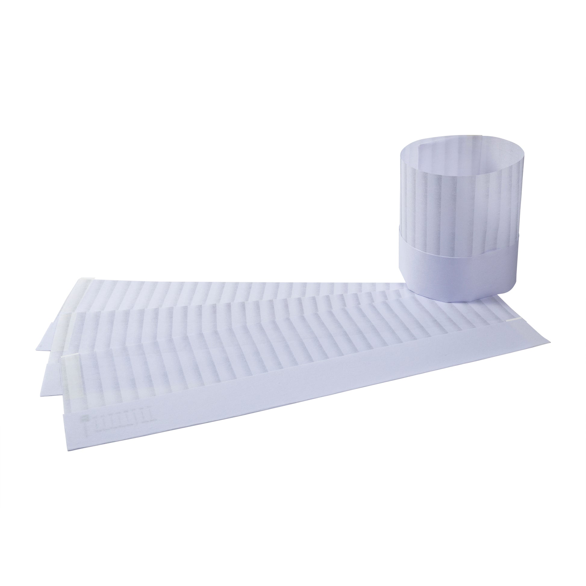 8" Viscose Shaded Pleat Chef Hat