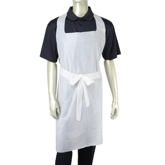 28" x 46" 1 Mil Poly Apron with Ties