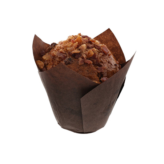 Medium Brown Tulip Style Baking Cup with Muffin