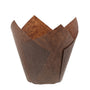 Small Brown Tulip Style Baking Cup