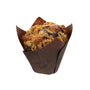 Small Brown Tulip Style Baking Cup with Muffin
