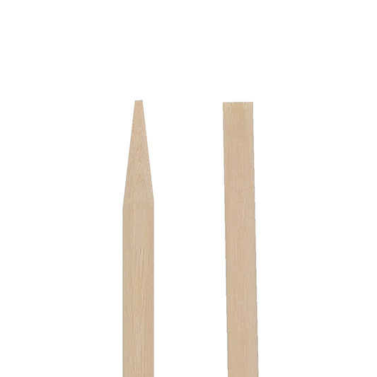 10" Wood Skewers Closeup of Ends