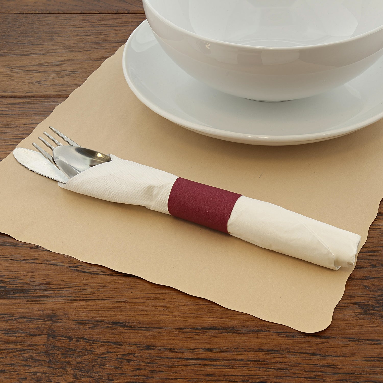Burgundy Paper Napkin Bands, Case of 20,000 – CiboWares