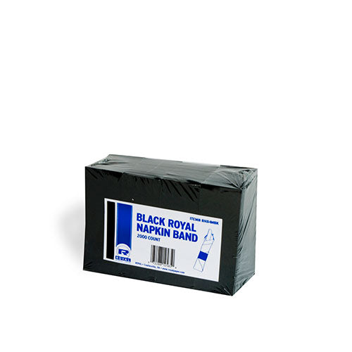Black Paper Napkin Band, Package of 2000