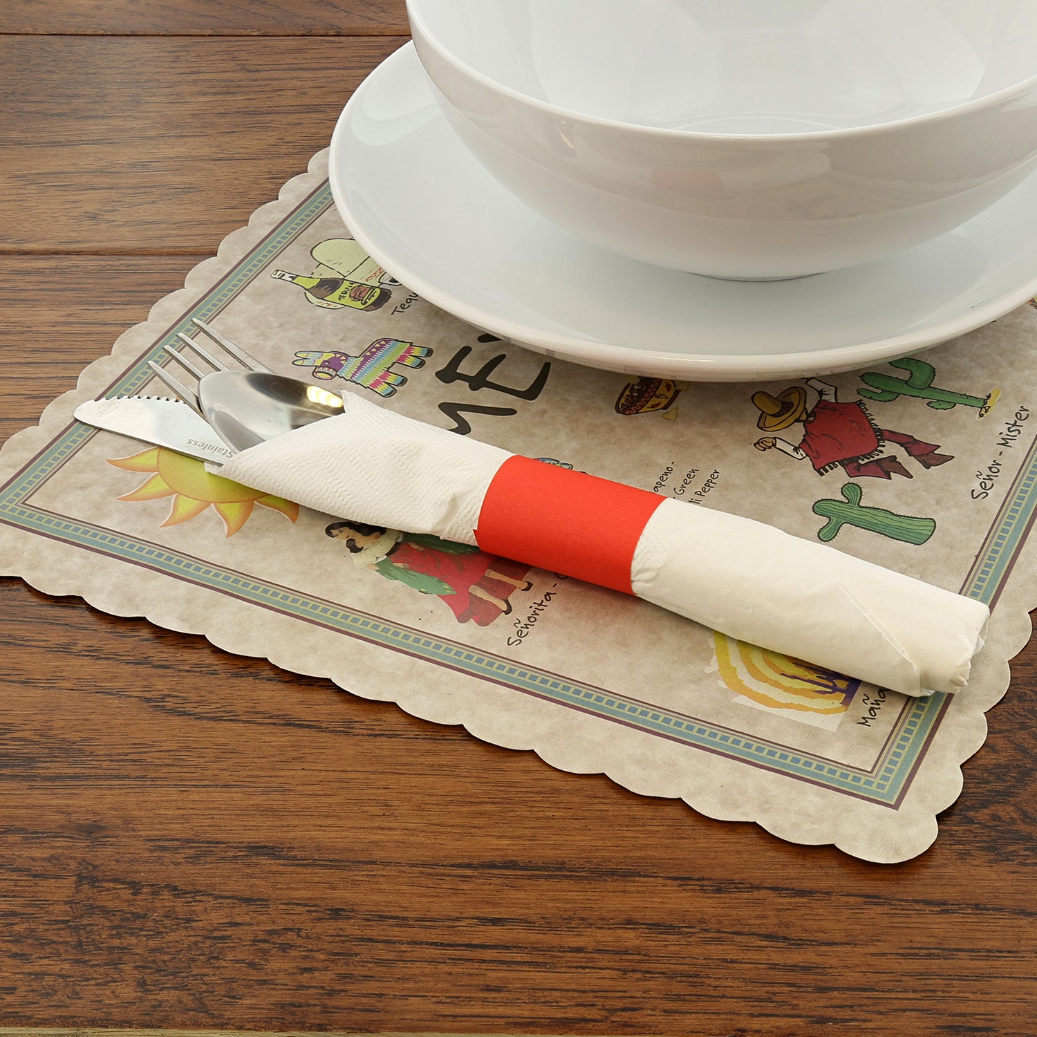 Mexican Fiesta Placemat with Table Setting
