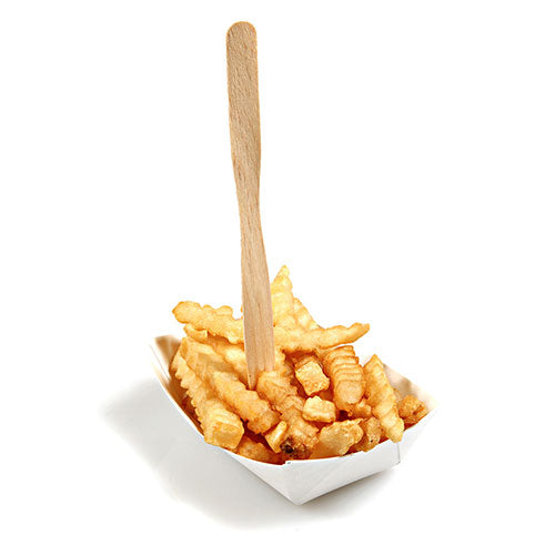Two Prong Wood Fork with Fries