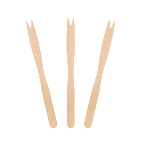 Two Prong Wood Forks, Package of 1000