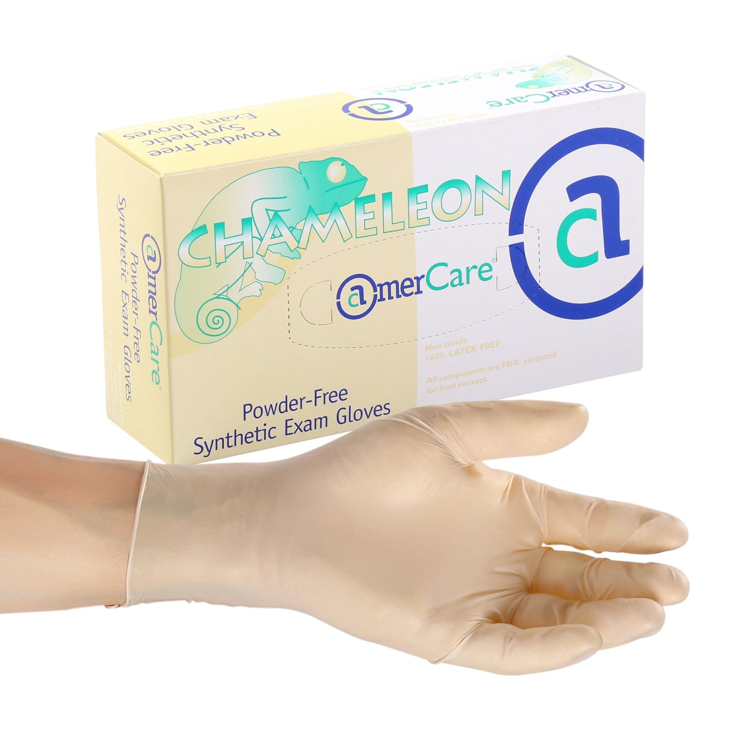 AmerCareRoyal Back of the House/Gloves/Vinyl Gloves Small Exam Grade Powder-Free Synthetic Chameleon Gloves (S-XL), Case of 1,000