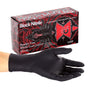 AmerCareRoyal Back of the House/Gloves/Nitrile Gloves X-Small Exam Grade Powder-Free Nitrile Black Widow Gloves (XS-XXL), Case of 1,000 (XXL: 900)