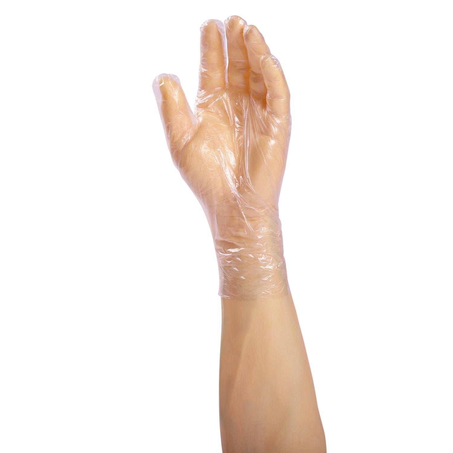 AmerCareRoyal Back of the House/Gloves/Poly Gloves Powder-Free Poly Foodguard Embossed HDPE Gloves (S-XL), Case of 2,000