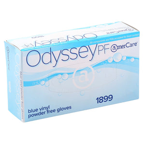 AmerCareRoyal Back of the House/Gloves/Vinyl Gloves Powder-Free Vinyl Odyssey Blue Gloves (S-XXL), Case of 1,000 (XXL: 900)
