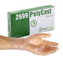 AmerCareRoyal Back of the House/Gloves/Poly Gloves Small Powder-Free Poly Polycast Textured Gloves (S-XL), Case of 1,000
