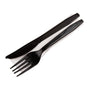 AmerCareRoyal Take-Out/Dine-In/Disposable Cutlery And Utensils/Disposable Cutlery/Disposable Cutlery Kits 3 Piece Kit PP Black Medium Heavy Weight Fork-Knife-12