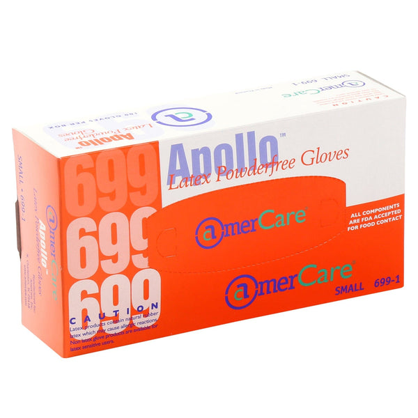 AmerCareRoyal Back of the House/Gloves/Latex Gloves Powder-Free Latex Apollo Gloves (S-XL), Case of 1,000