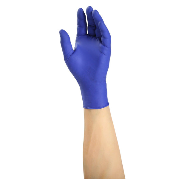 AmerCareRoyal Back of the House/Gloves/Nitrile Gloves Powder-Free Nitrile Verge Indigo Gloves (S-XL), Case of 1,000