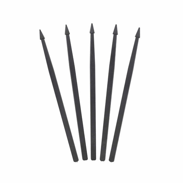 CiboWares.com Take-Out/Dine-In/Picks and Skewers/Arrow Picks Case of 10,000 Black Plastic Premium Arrow Picks, 1,000 & 10,000