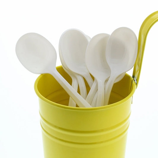 AmerCareRoyal Take-Out/Dine-In/Disposable Cutlery And Utensils/Disposable Cutlery/Disposable Spoons Medium Weight White Polypropylene Soup Spoons, Case of 1,000