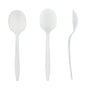 AmerCareRoyal Take-Out/Dine-In/Disposable Cutlery And Utensils/Disposable Cutlery/Disposable Spoons Medium Weight White Polypropylene Soup Spoons, Case of 1,000
