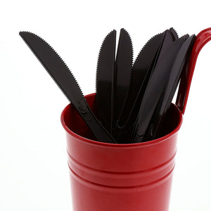AmerCareRoyal Take-Out/Dine-In/Disposable Cutlery And Utensils/Disposable Cutlery/Disposable Knives Medium Heavy Black Polystyrene Knives, Case of 1,000