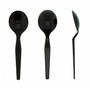 AmerCareRoyal Take-Out/Dine-In/Disposable Cutlery And Utensils/Disposable Cutlery/Disposable Spoons Medium Heavy Black Polystyrene Soup Spoons, Case of 1,000