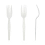 AmerCareRoyal Take-Out/Dine-In/Disposable Cutlery And Utensils/Disposable Cutlery/Disposable Forks Medium Heavy White Polystyrene Forks, Case of 1,000