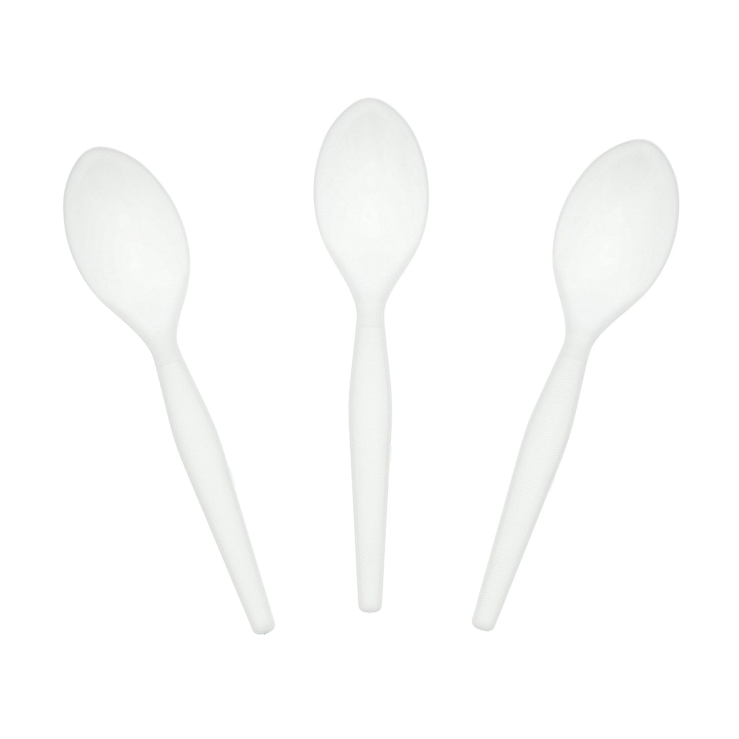 AmerCareRoyal Take-Out/Dine-In/Disposable Cutlery And Utensils/Disposable Cutlery/Disposable Spoons Medium Heavy White Polystyrene Teaspoons, Case of 1,000