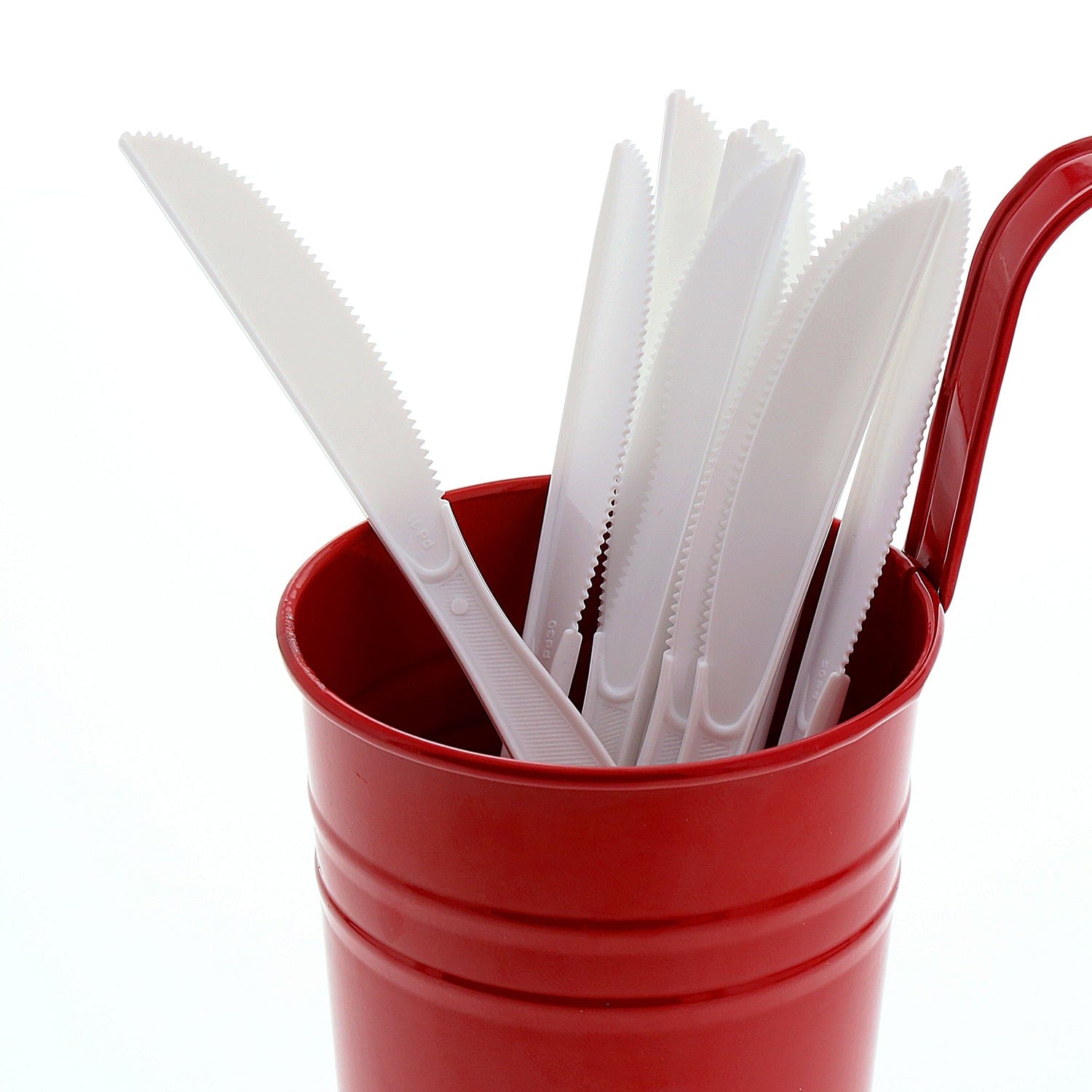 AmerCareRoyal Take-Out/Dine-In/Disposable Cutlery And Utensils/Disposable Cutlery/Disposable Knives Medium Heavy White Polystyrene Knives, Case of 1,000