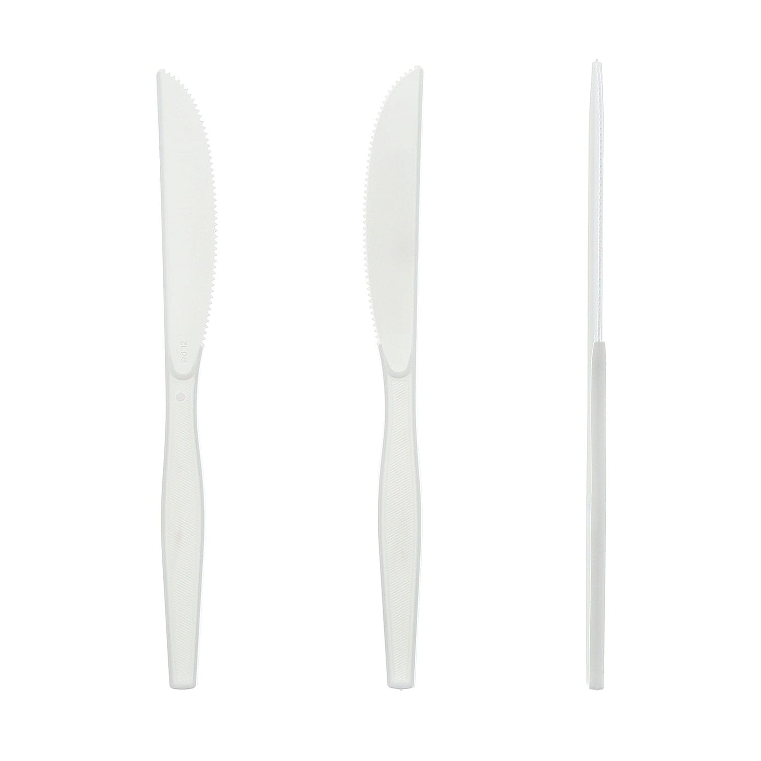 AmerCareRoyal Take-Out/Dine-In/Disposable Cutlery And Utensils/Disposable Cutlery/Disposable Knives Medium Heavy White Polystyrene Knives, Case of 1,000