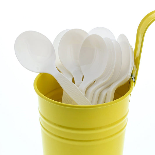 AmerCareRoyal Take-Out/Dine-In/Disposable Cutlery And Utensils/Disposable Cutlery/Disposable Spoons Medium Heavy White Polystyrene Soup Spoons, Case of 1,000