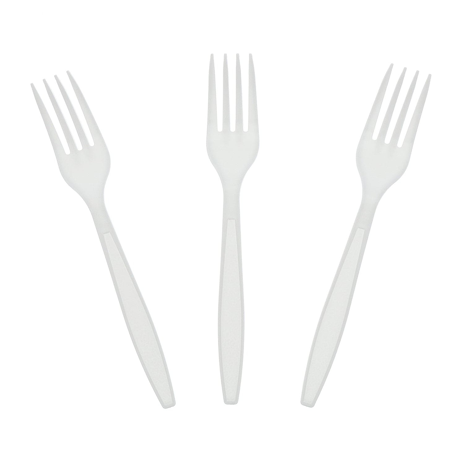 AmerCareRoyal Take-Out/Dine-In/Disposable Cutlery And Utensils/Disposable Cutlery/Disposable Forks Heavy White Polystyrene Forks, Case of 1,000