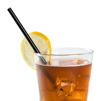 AmerCareRoyal Take-Out/Dine-In/Disposable Beverage Supplies/Straws 5.75" Jumbo Black Unwrapped Straws, Case of 12,500