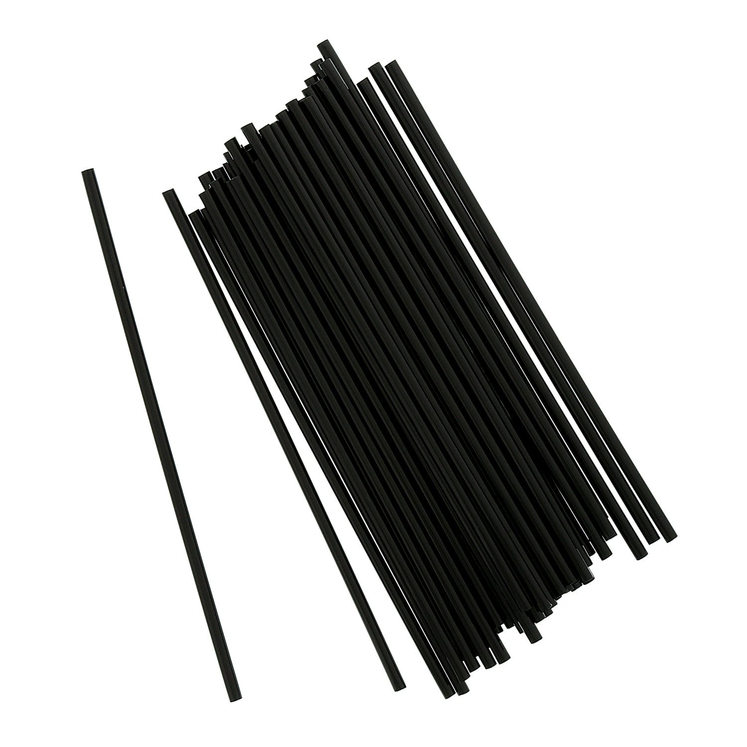AmerCareRoyal Take-Out/Dine-In/Disposable Beverage Supplies/Sip Straws and Stirrers 5" Black Unwrapped Stirrers, Case of 10,000