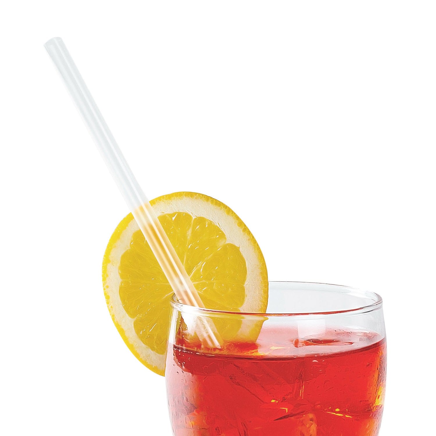 AmerCareRoyal Take-Out/Dine-In/Disposable Beverage Supplies/Straws 7.75" Giant Clear Paper Wrapped Straws, Case of 7,200
