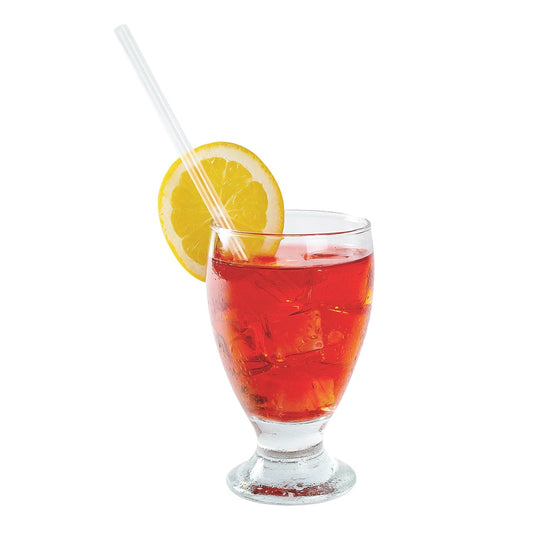 AmerCareRoyal Take-Out/Dine-In/Disposable Beverage Supplies/Straws 7.75" Giant Clear Paper Wrapped Straws, Case of 7,200