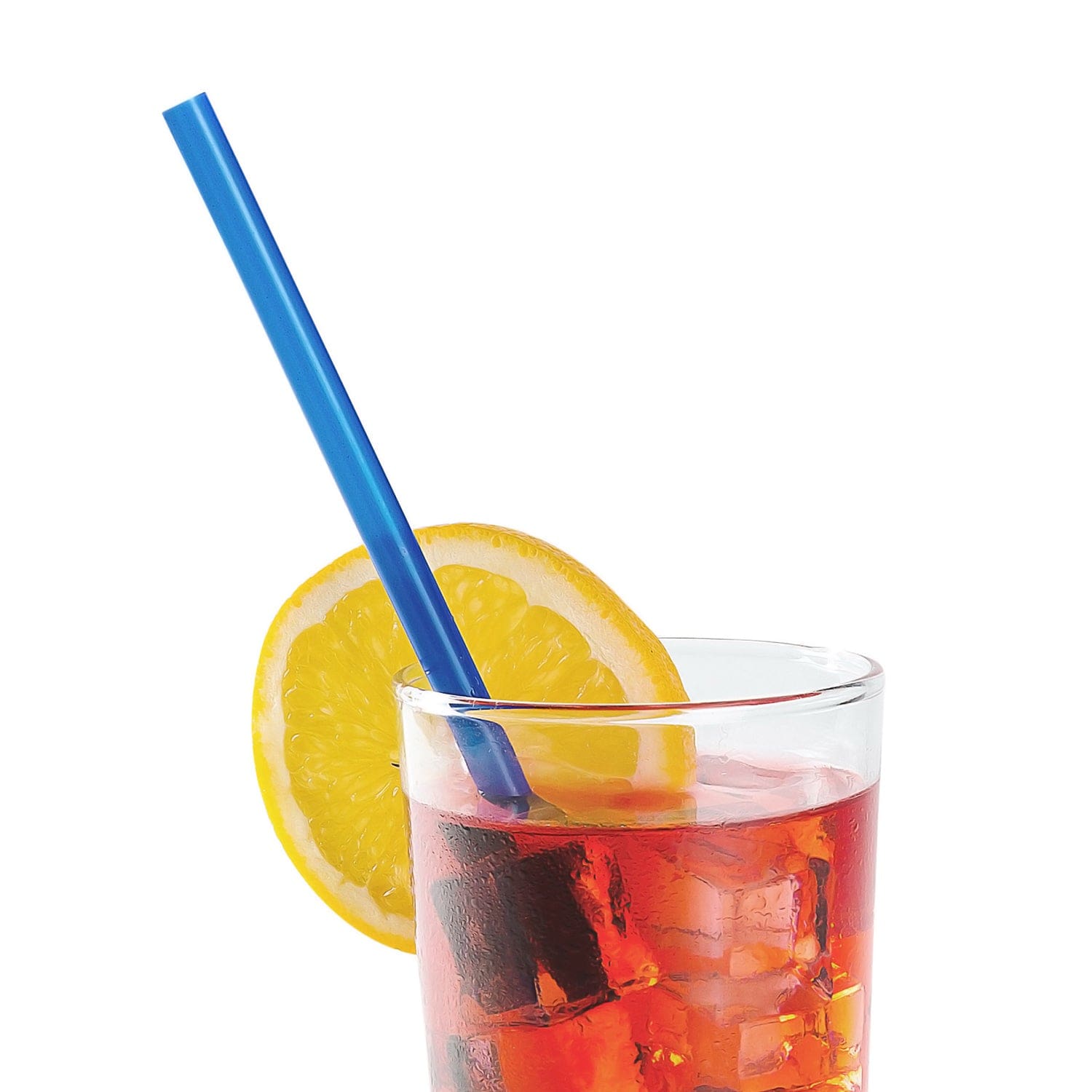 AmerCareRoyal Take-Out/Dine-In/Disposable Beverage Supplies/Straws 9" Giant Blue Paper Wrapped Straws, Case of 1,200