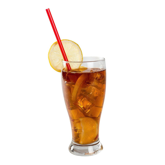 AmerCareRoyal Take-Out/Dine-In/Disposable Beverage Supplies/Straws 10.25" Giant Red Poly Wrapped Straws, Case of 6,000 or Pallet (15 Cases)