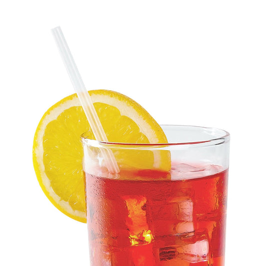 AmerCareRoyal Take-Out/Dine-In/Disposable Beverage Supplies/Straws 7.75" Jumbo Clear Poly Wrapped Straws, Case of 5,000