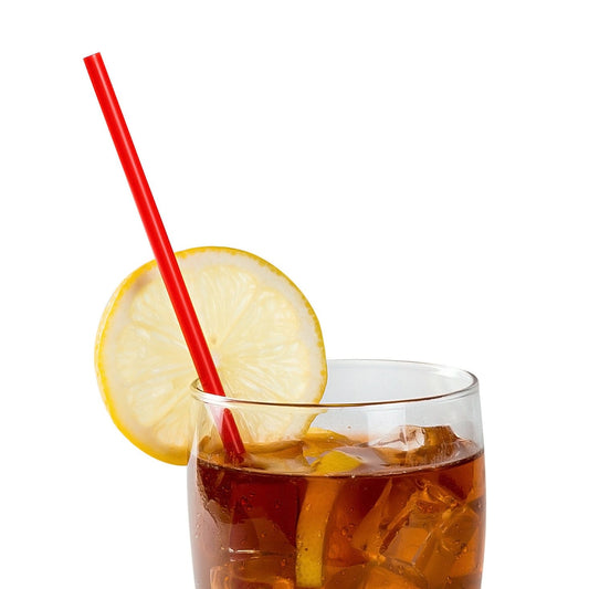 CiboWares Take-Out/Dine-In/Disposable Beverage Supplies/Straws 10.25" Jumbo Red Paper Wrapped Straws, Case of 2,000