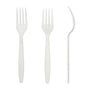 AmerCareRoyal Take-Out/Dine-In/Disposable Cutlery And Utensils/Disposable Cutlery/Disposable Forks Heavy White Retail Boxed Polystyrene Forks, Case of 1,000