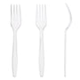 AmerCareRoyal Take-Out/Dine-In/Disposable Cutlery And Utensils/Disposable Cutlery/Disposable Forks Heavy Clear Retail Boxed Polystyrene Forks, Case of 1,000