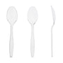 AmerCareRoyal Take-Out/Dine-In/Disposable Cutlery And Utensils/Disposable Cutlery/Disposable Spoons Heavy Clear Retail Boxed Polystyrene Teaspoons, Case of 1,000