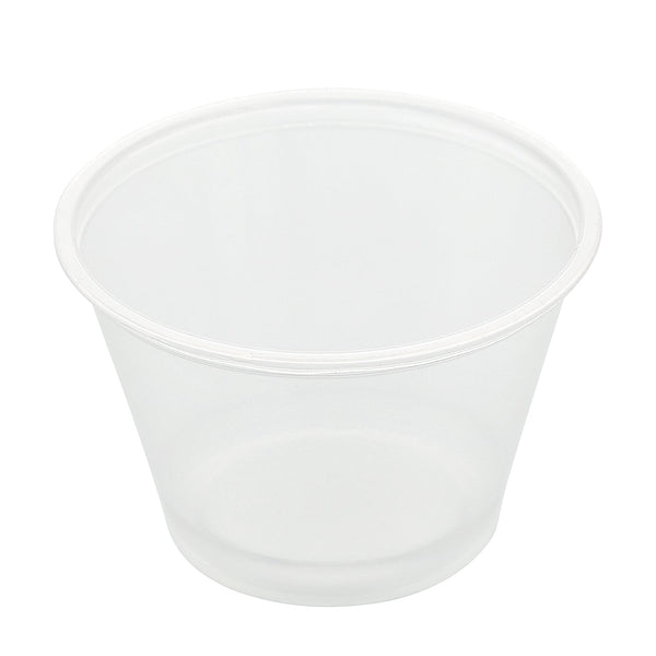 AmerCareRoyal Take-Out/Dine-In/Take-Out Containers/Portion Cups And Lids 4 oz. Poly Translucent Portion Cups, Case of 2,500