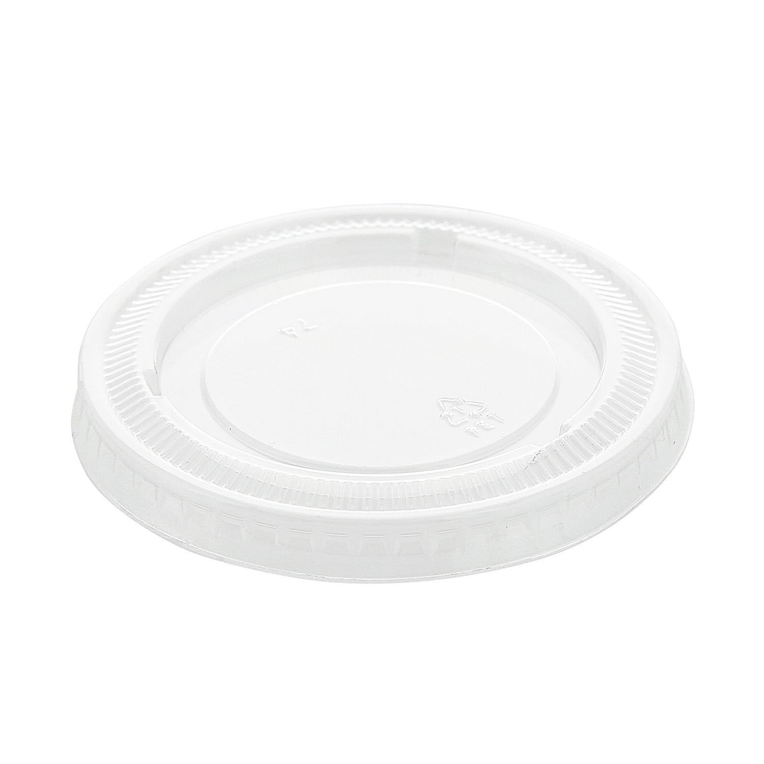 AmerCareRoyal Take-Out/Dine-In/Take-Out Containers/Portion Cups And Lids 3.25/4/5.5 oz. PET Clear Portion Cup Lids, Case of 2,500