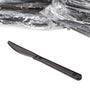 AmerCareRoyal Take-Out/Dine-In/Disposable Cutlery and Utensils/Cutlery/Knives Heavy Weight Black Polypropylene Individually Wrapped Knives, Case of 1,000