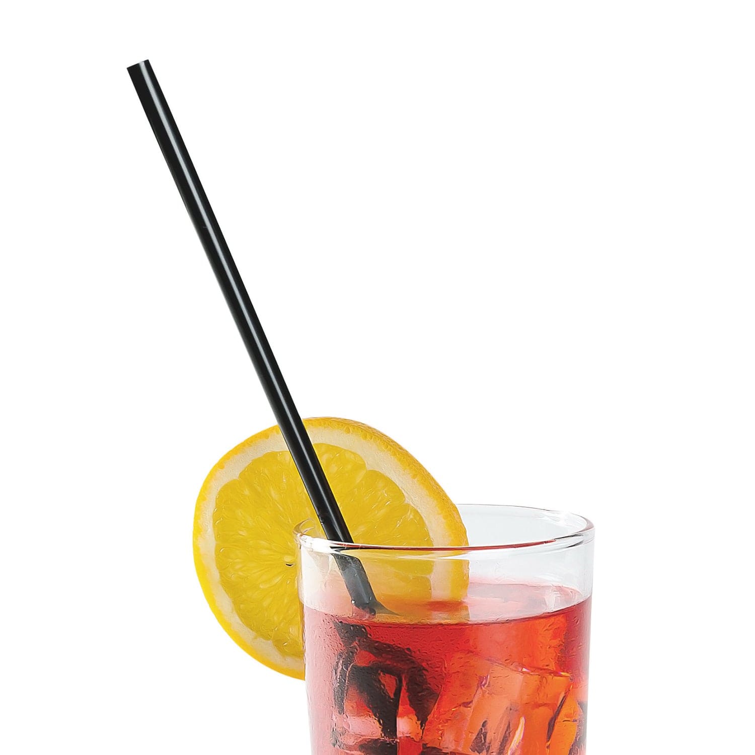 10.25" Jumbo Black Paper Wrapped Straws, Case of 2,000